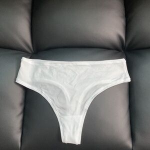 Skims FITS EVERYBODY Cheeky Brief Underwear in Clay And White- Size Large